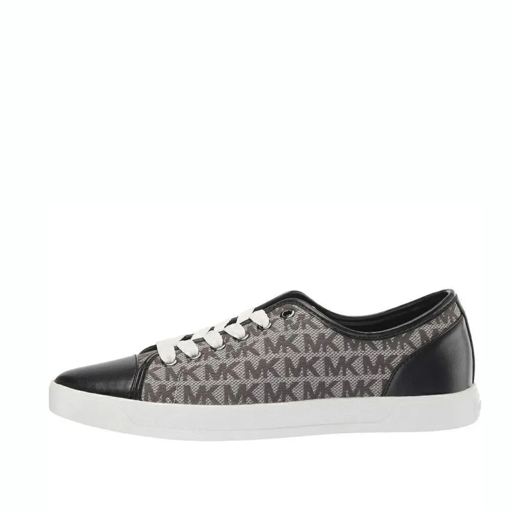 New! MICHAEL KORS Women's MK Logo City Sneakers Shoes Laceup Size 7.5 Graphite